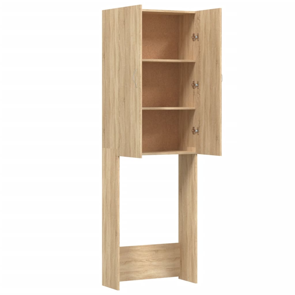 Mobile per Lavatrice Rovere Sonoma 64x25,5x190 cm