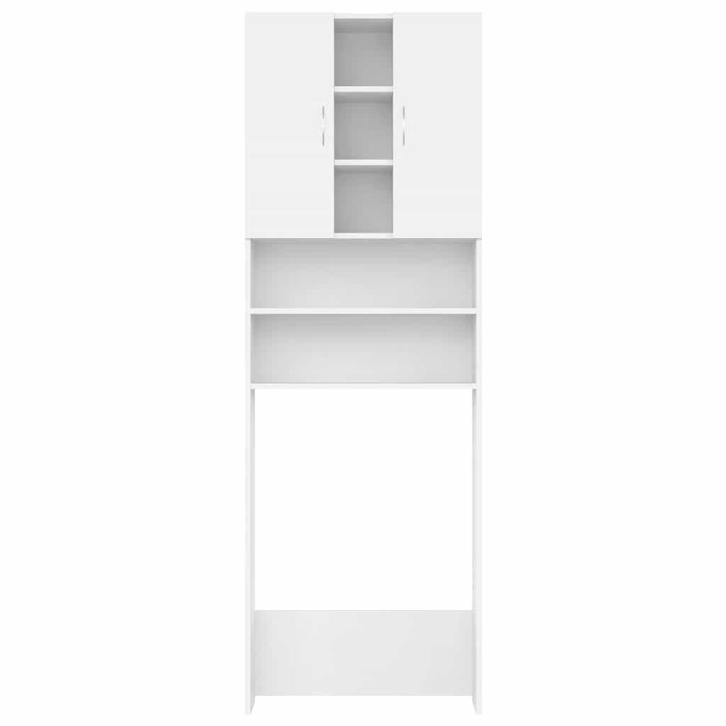 Mobile per Lavatrice Bianco 64x25,5x190 cm