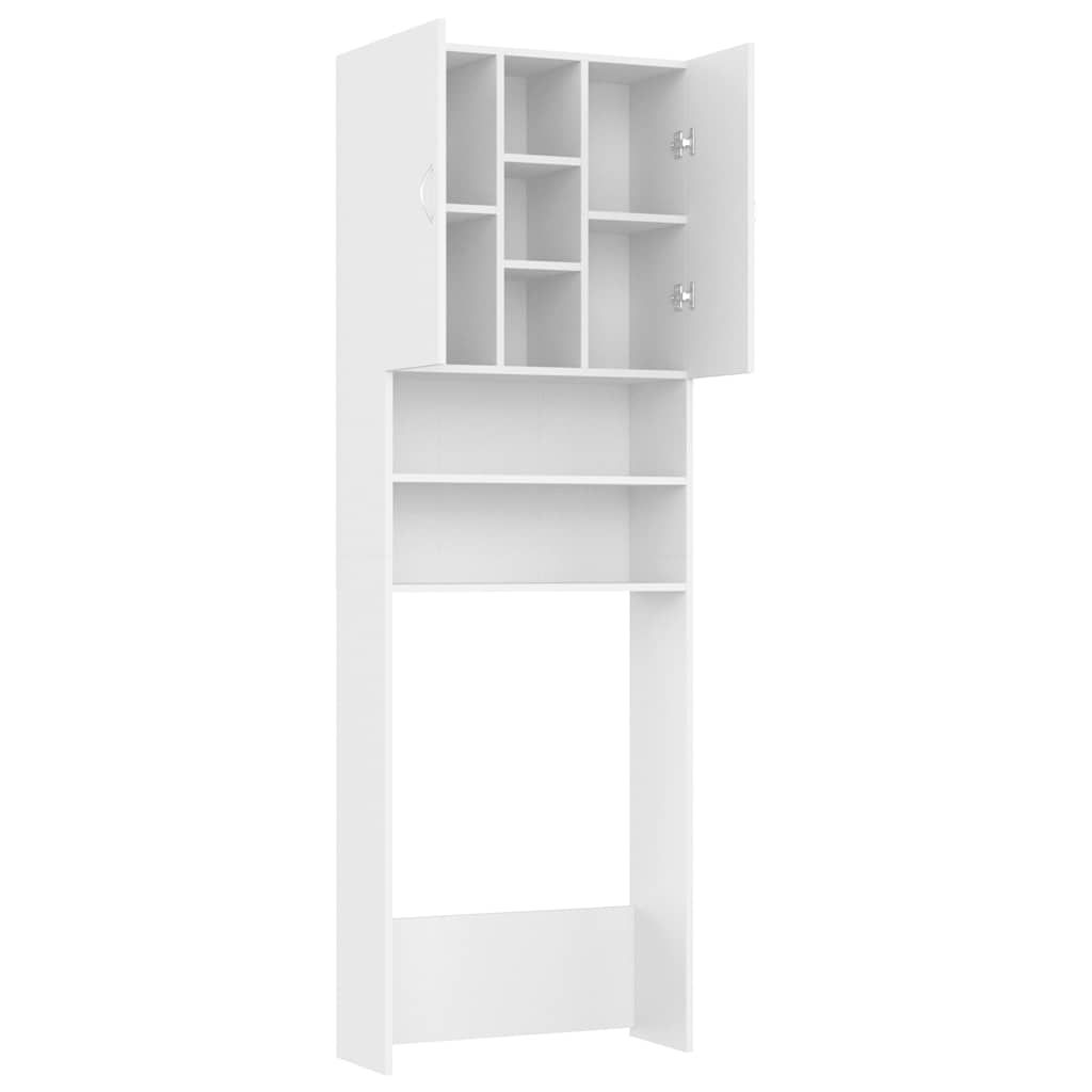 Mobile per Lavatrice Bianco 64x25,5x190 cm