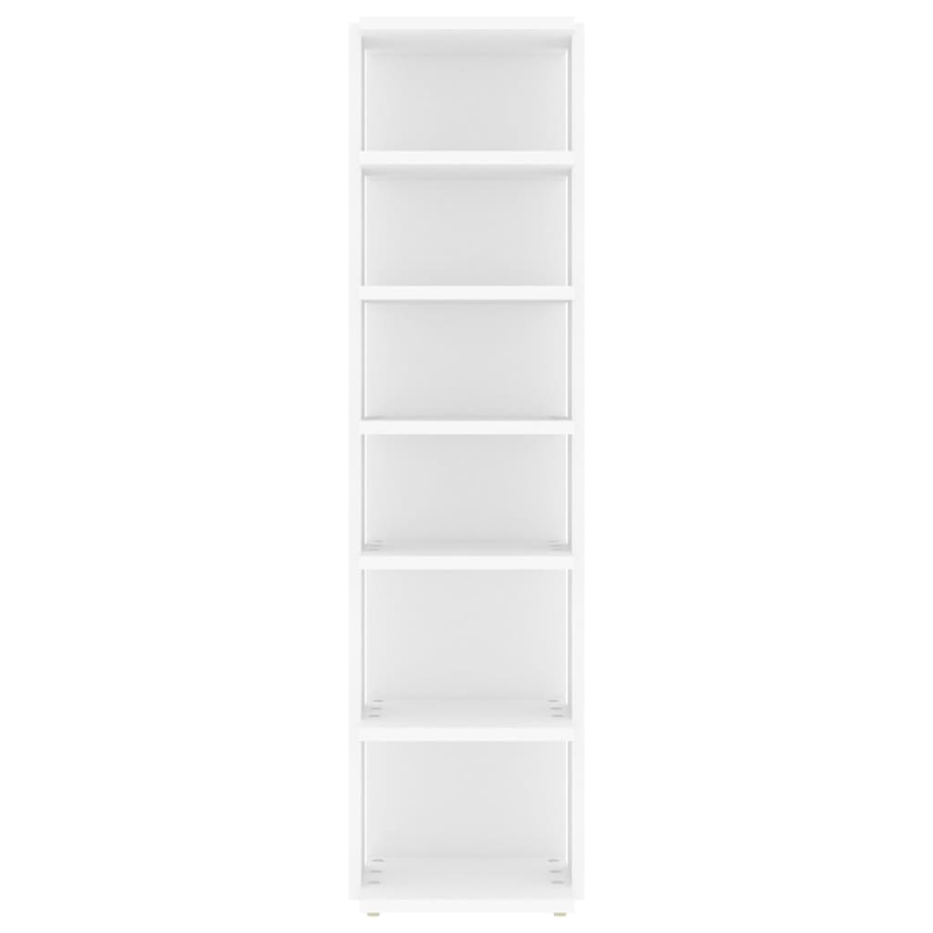 Scarpiere 2 pz Bianche 27,5x27x102 cm in Legno Multistrato