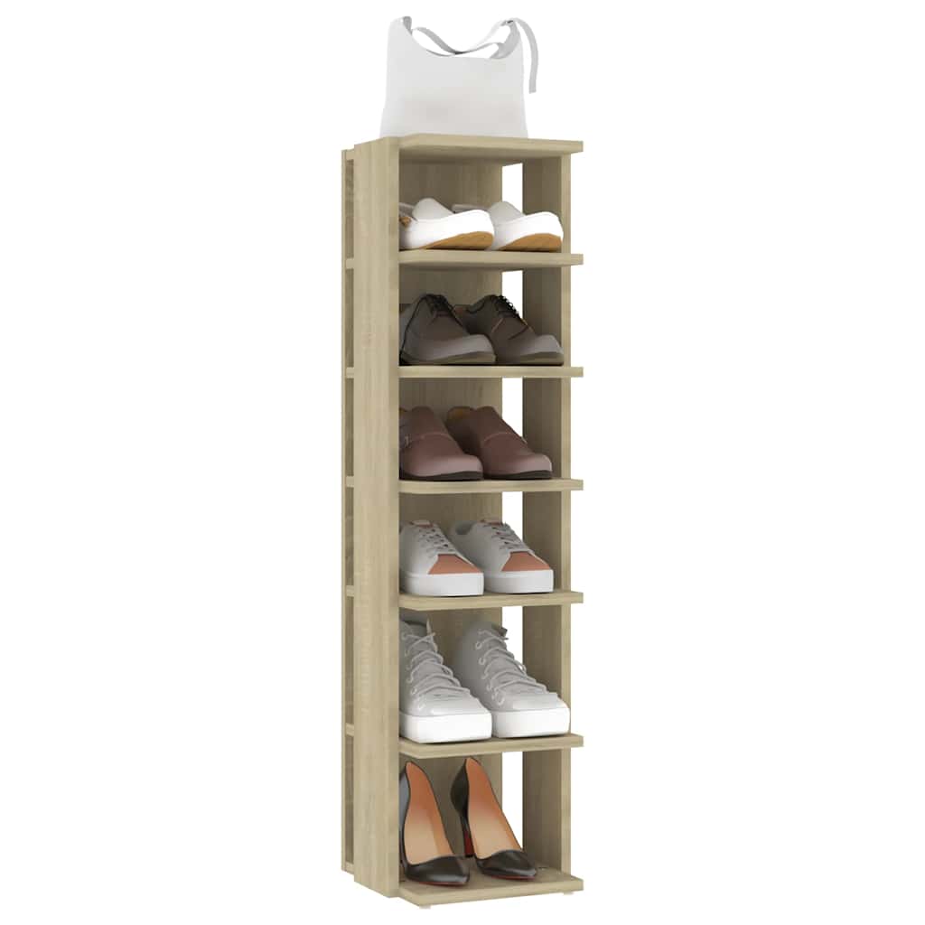 Scarpiere 2 pz Rovere sonoma 27,5x27x102 cm