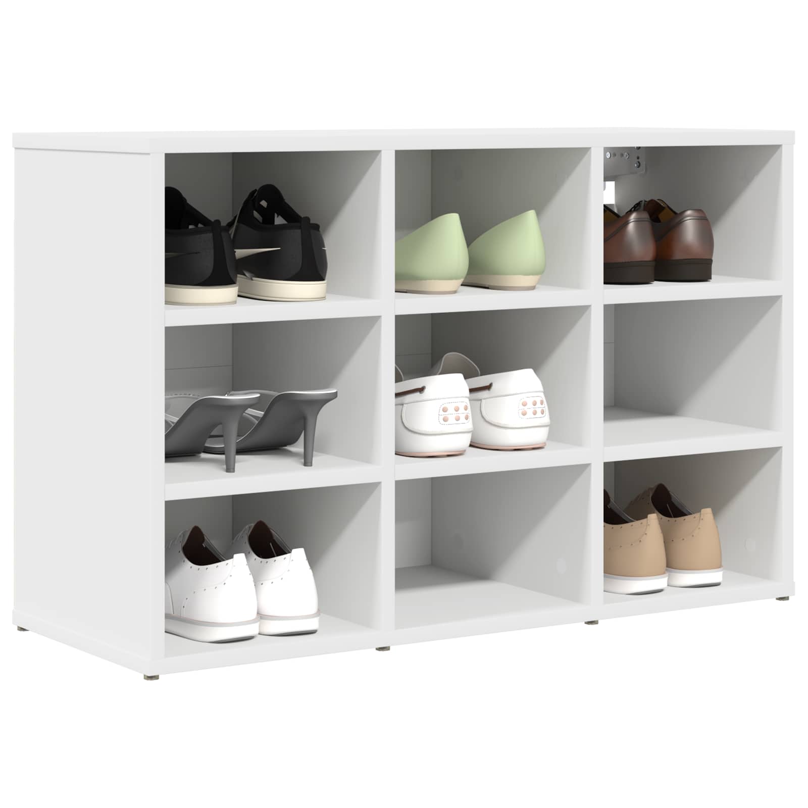 Mobile per scarpe 77,5 x 30 x 51 cm Legno ingegnerizzato Bianco