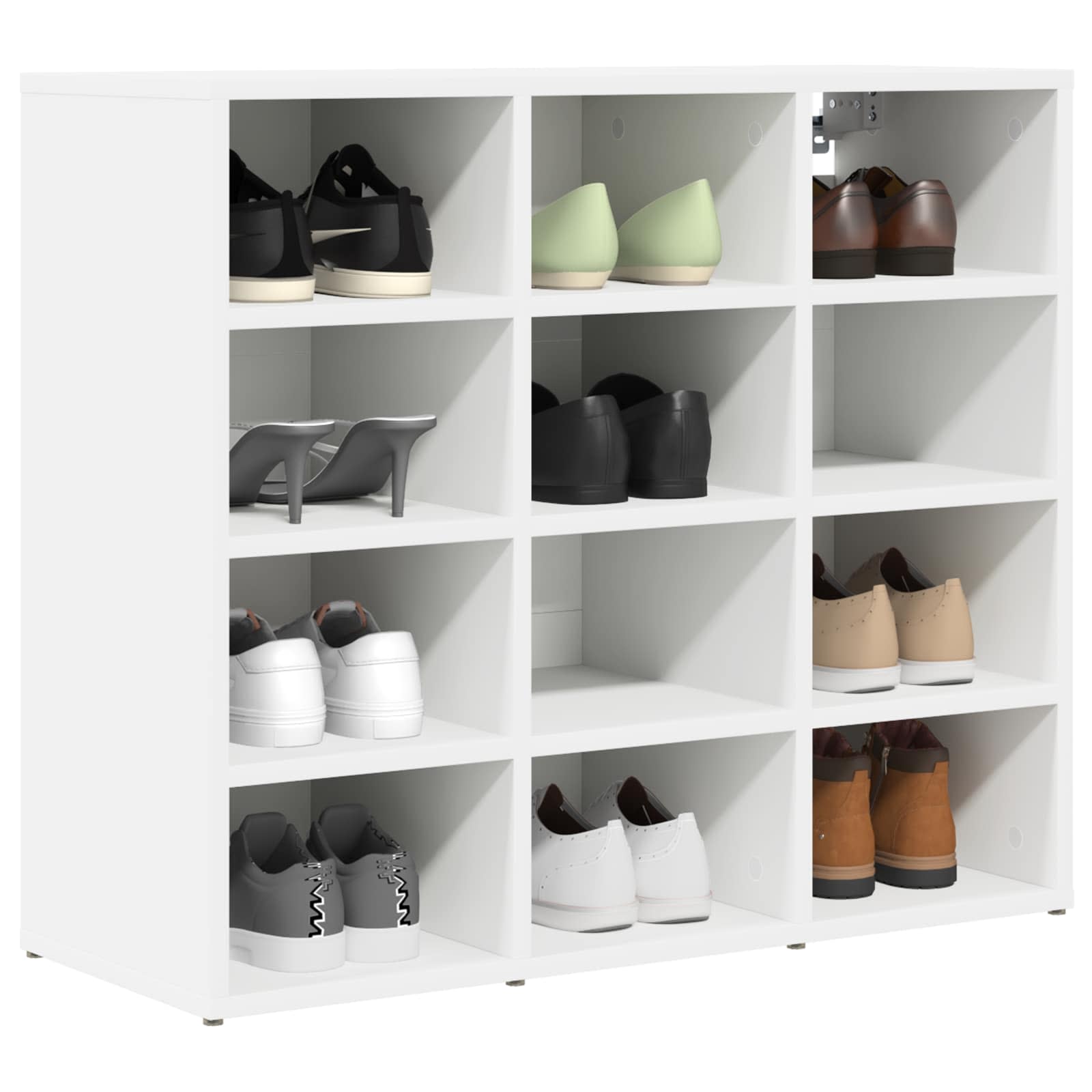 Mobile per scarpe 77,5 x 30 x 67 cm Legno ingegnerizzato Bianco