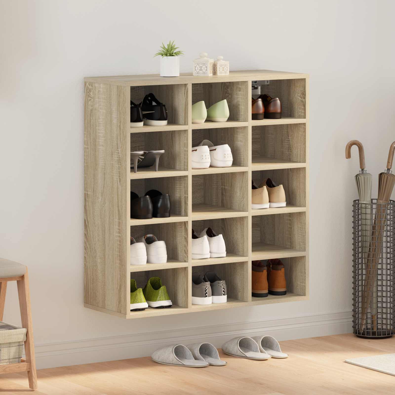 Mobile per scarpe 77,5 x 30 x 83,5 cm Legno ingegnerizzato
