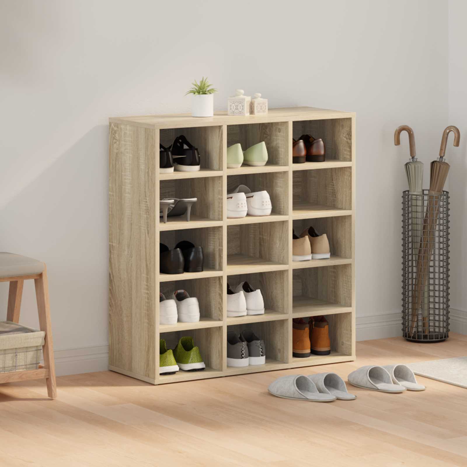 Mobile per scarpe 77,5 x 30 x 83,5 cm Legno ingegnerizzato