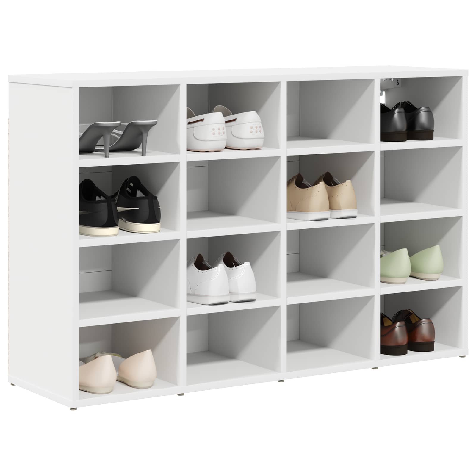 Mobile per scarpe 103 x 30 x 67 cm Legno ingegnerizzato Bianco