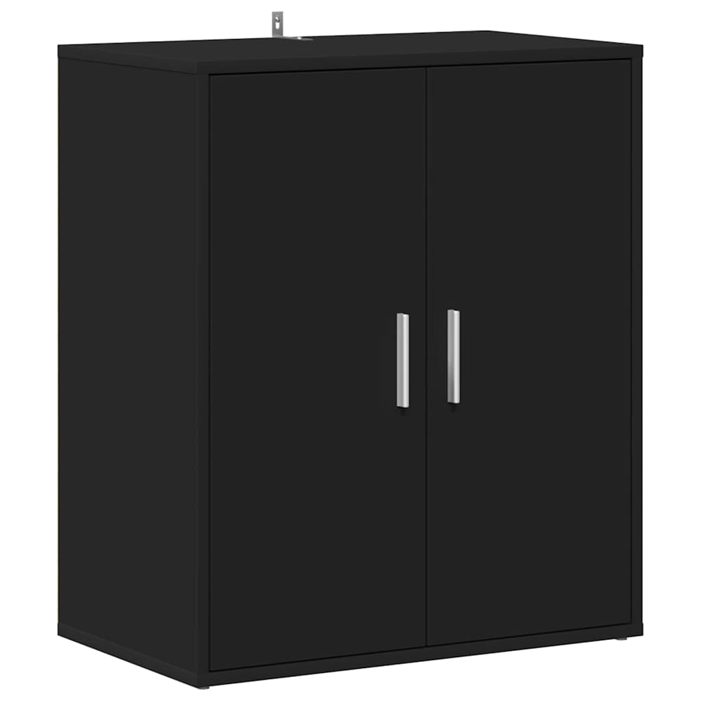 Scarpiera Nera 60x35x70 cm in Legno Multistrato