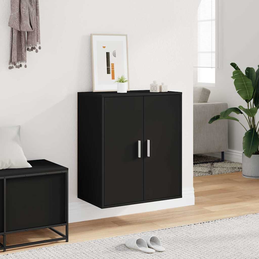 Scarpiera Nera 60x35x70 cm in Legno Multistrato