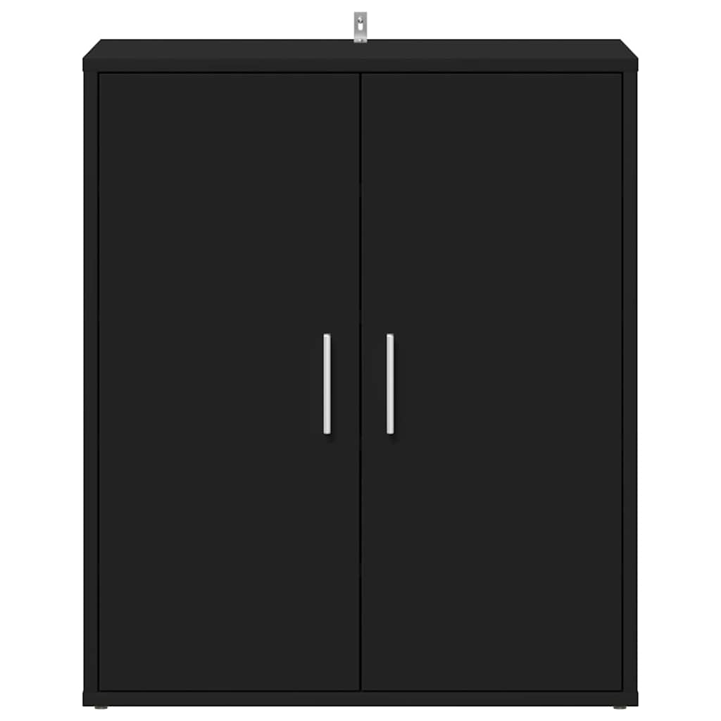 Scarpiera Nera 60x35x70 cm in Legno Multistrato