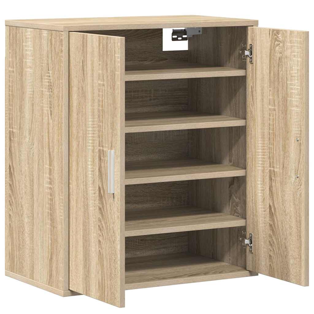 Scarpiera Rovere Sonoma 60x35x70 cm in Legno Multistrato