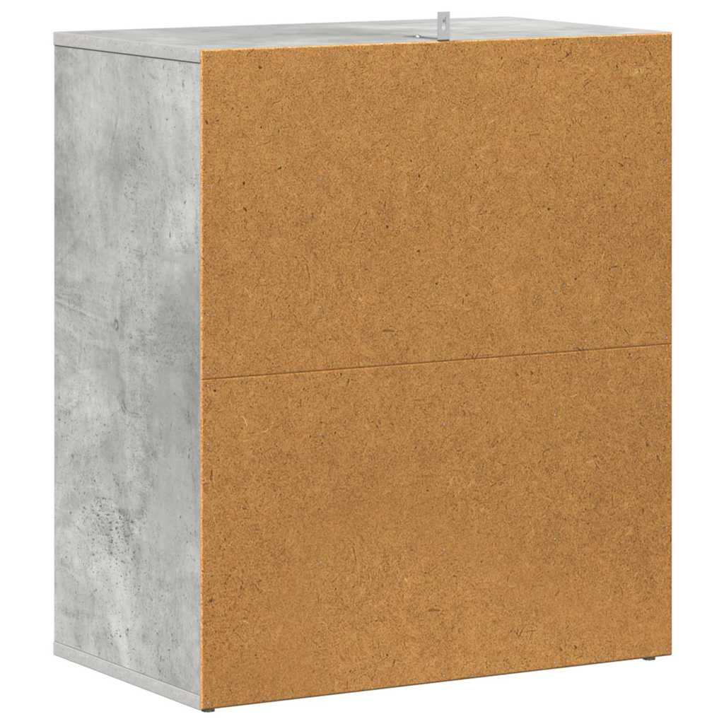 Armadi per scarpe 60 x 35 x 70 cm Grigio Cemento