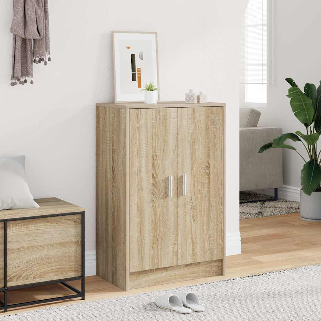 Scarpiera Rovere Sonoma 60x35x92 cm in Legno Multistrato