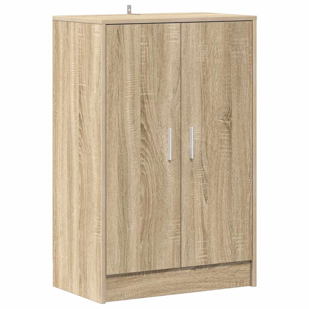 Scarpiera Rovere Sonoma 60x35x92 cm in Legno Multistrato