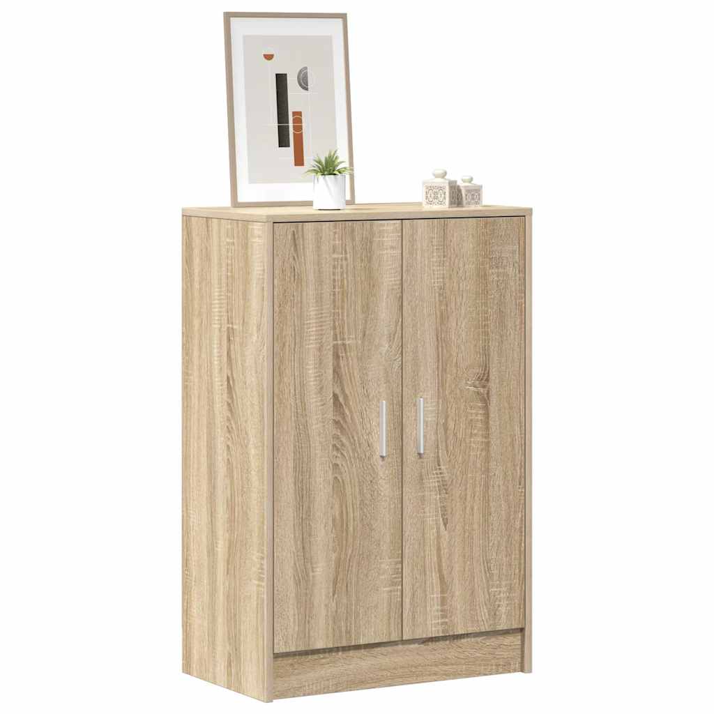 Scarpiera Rovere Sonoma 60x35x92 cm in Legno Multistrato