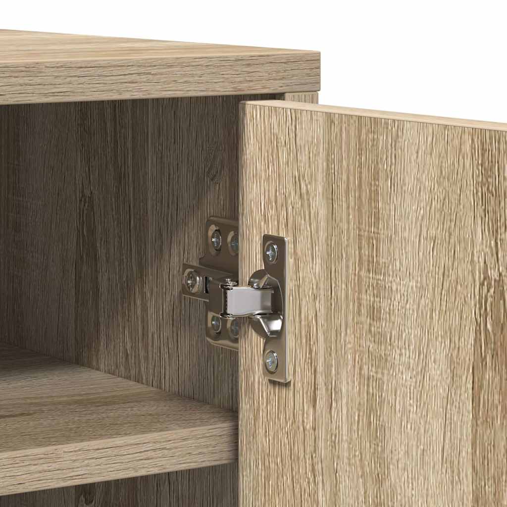 Scarpiera Rovere Sonoma 60x35x92 cm in Legno Multistrato