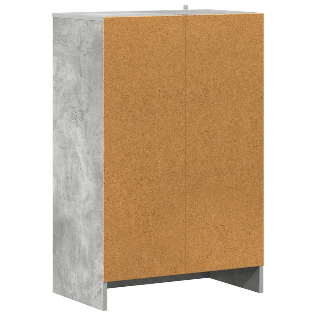 Armadi per scarpe 60 x 35 x 92 cm Grigio Cemento Scarpe