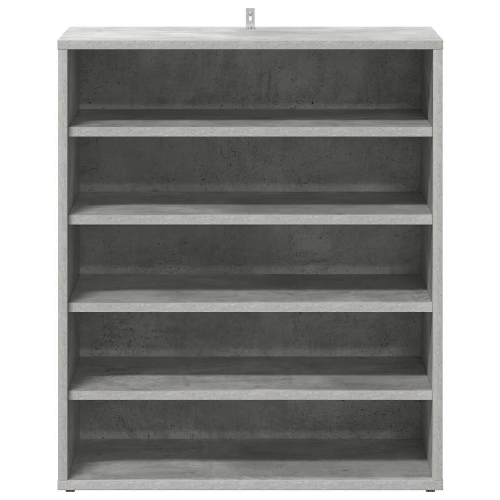 Scarpiera Grigio Cemento 60x35x70 cm in Legno Multistrato