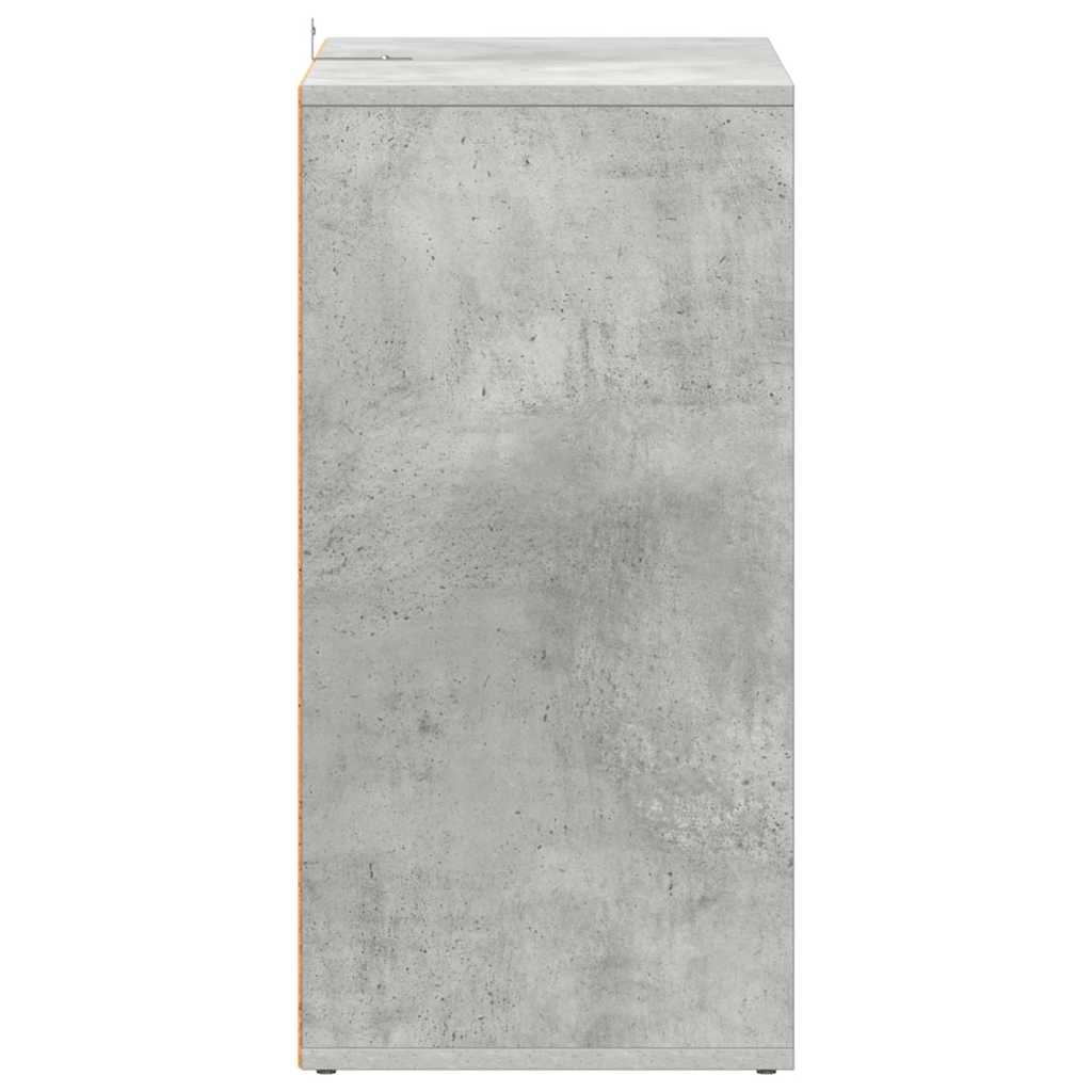 Scarpiera Grigio Cemento 60x35x70 cm in Legno Multistrato