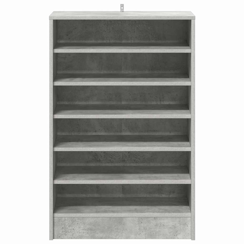 Scarpiera Grigio Cemento 60x35x92 cm in Legno Multistrato