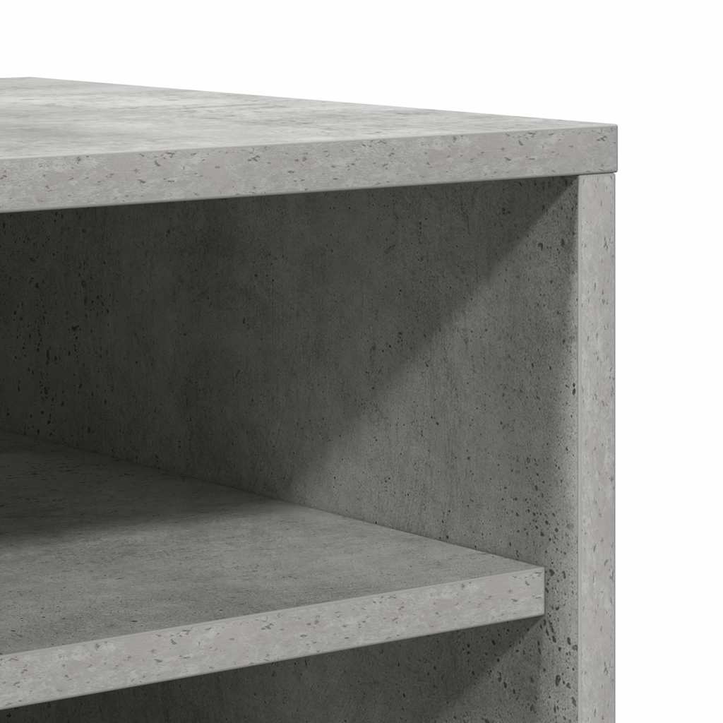 Scarpiera Grigio Cemento 60x35x92 cm in Legno Multistrato
