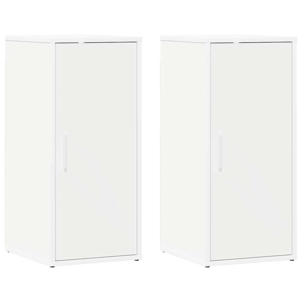 Scarpiere 2 pz Bianche 32x35x70 cm in Truciolato