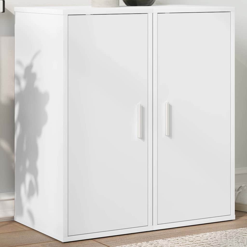 Scarpiere 2 pz Bianche 32x35x70 cm in Truciolato