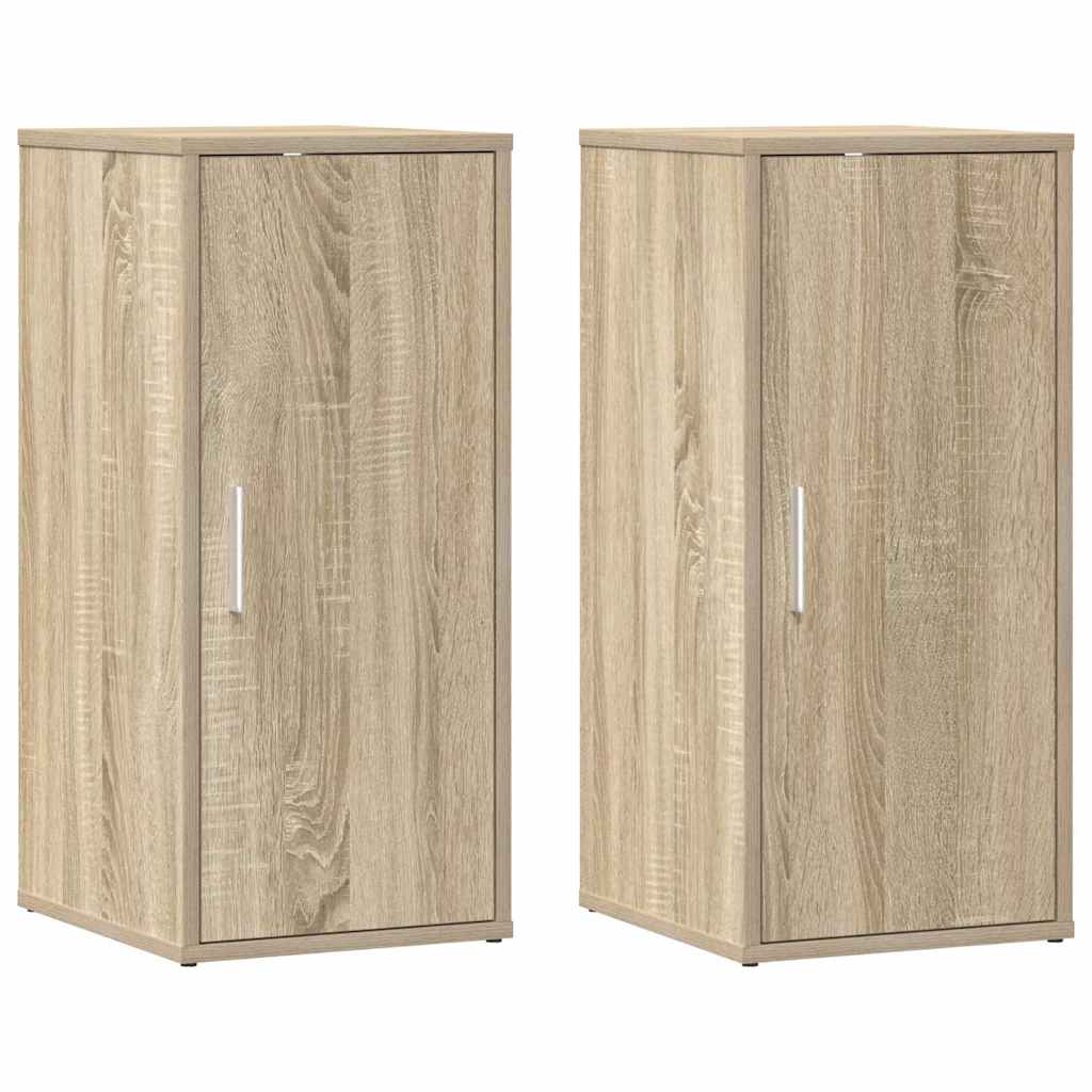 Scarpiere 2 pz Rovere Sonoma 32x35x70 cm in Truciolato