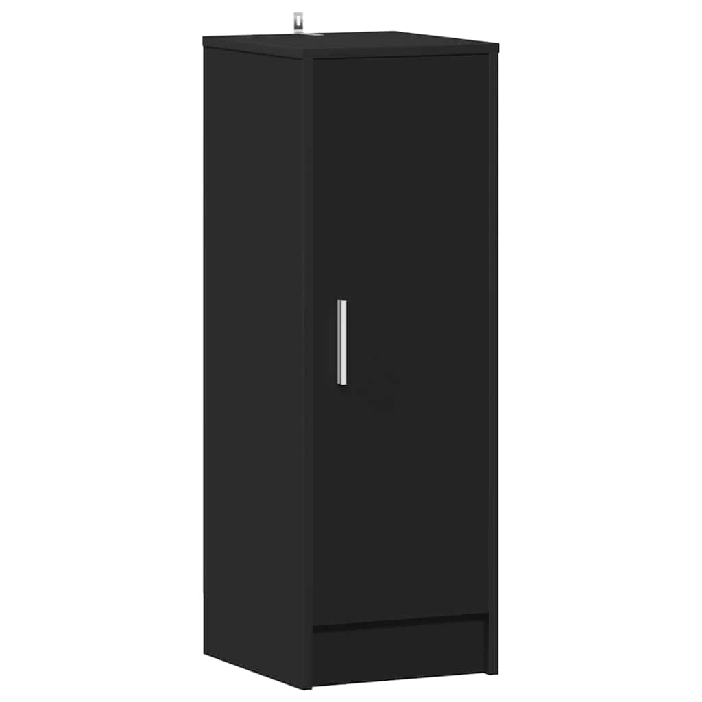 Scarpiera Nera 32x35x92 cm in Legno Multistrato