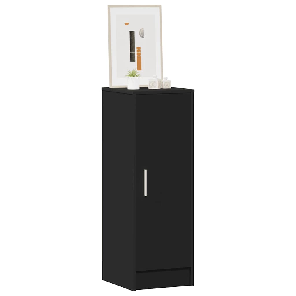 Scarpiera Nera 32x35x92 cm in Legno Multistrato