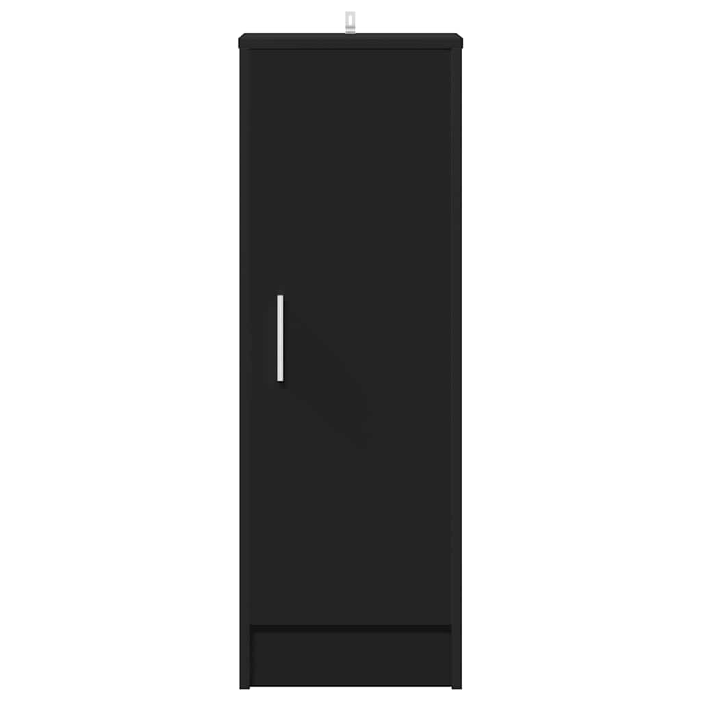 Scarpiera Nera 32x35x92 cm in Legno Multistrato