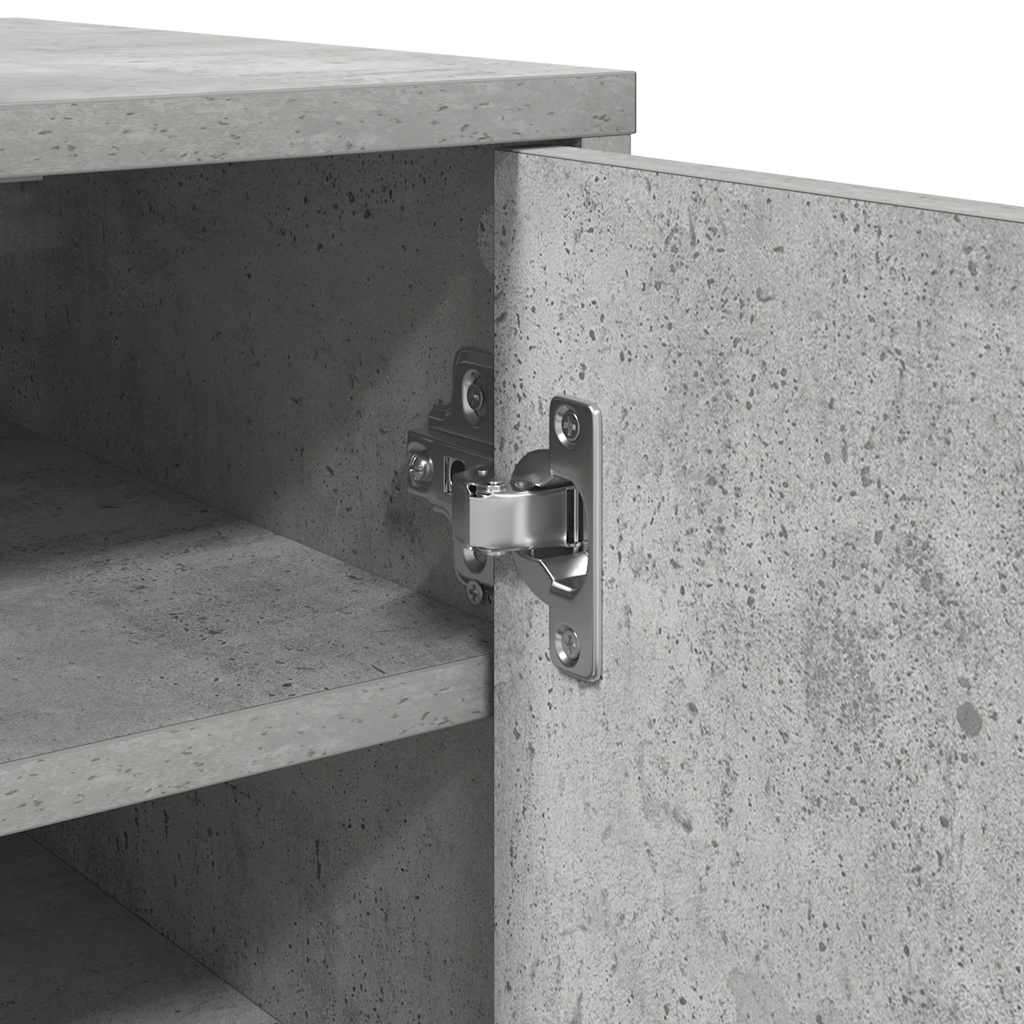 Armadi per scarpe 32 x 35 x 92 cm Grigio Cemento