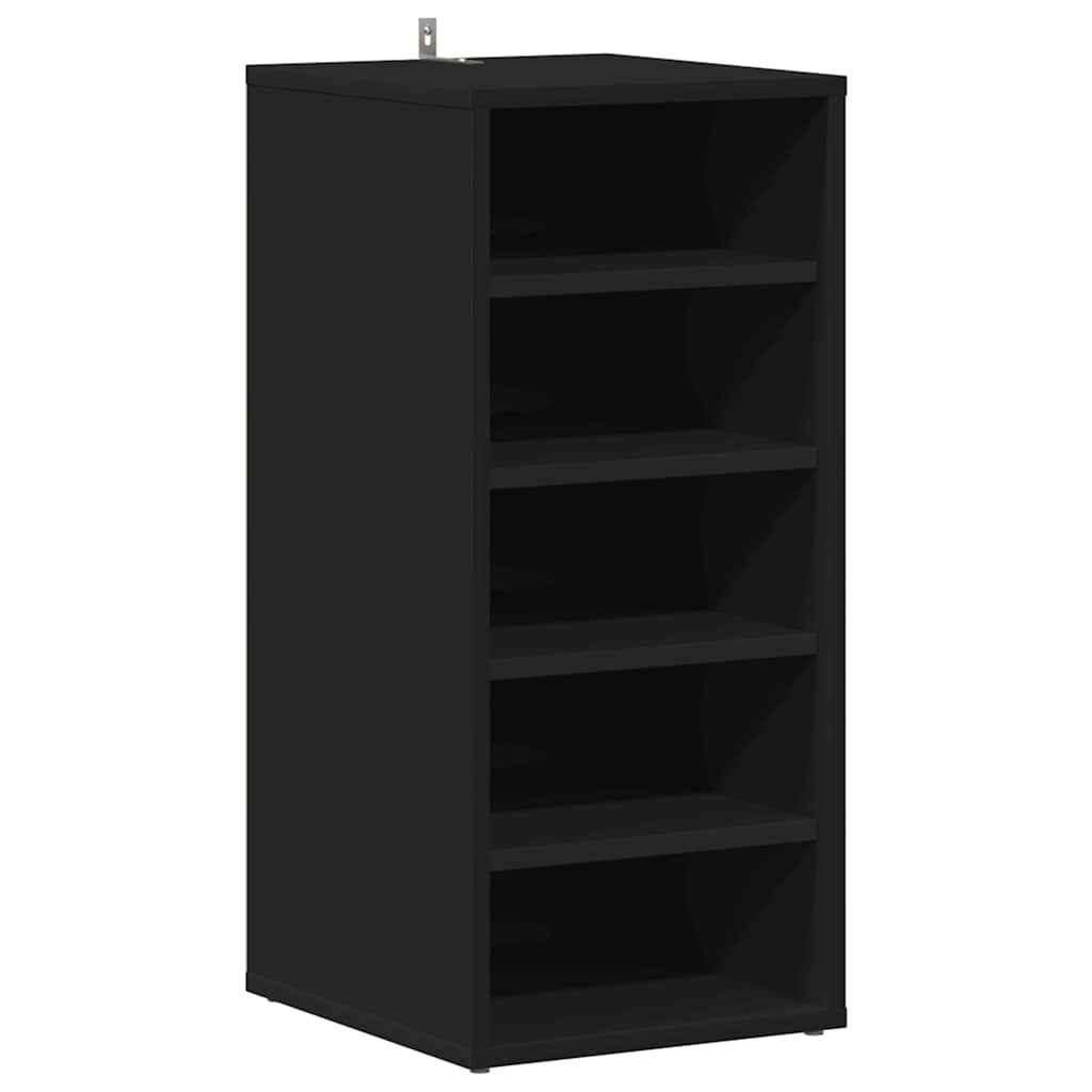 Armadi per scarpe 31,5 x 35 x 70 cm Nero 5 paia di scarpe