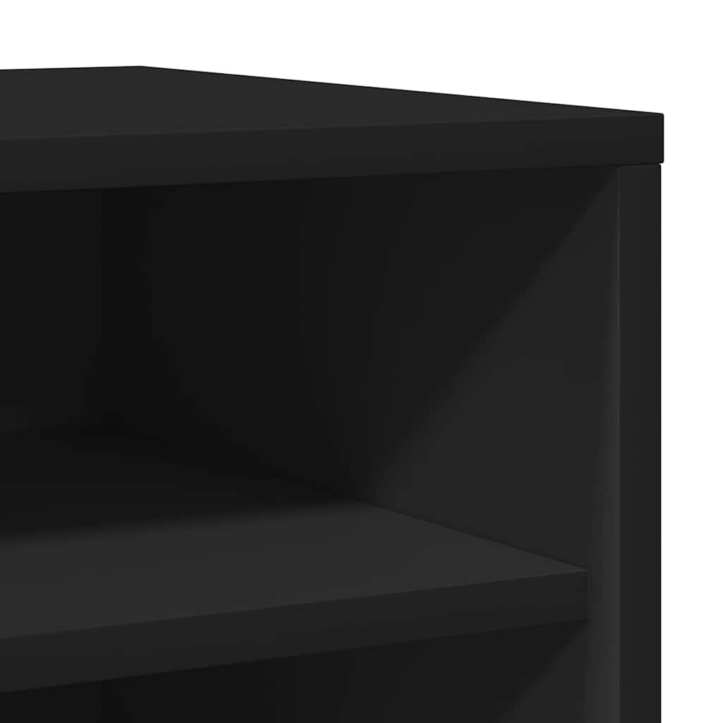 Armadi per scarpe 31,5 x 35 x 70 cm Nero 5 paia di scarpe
