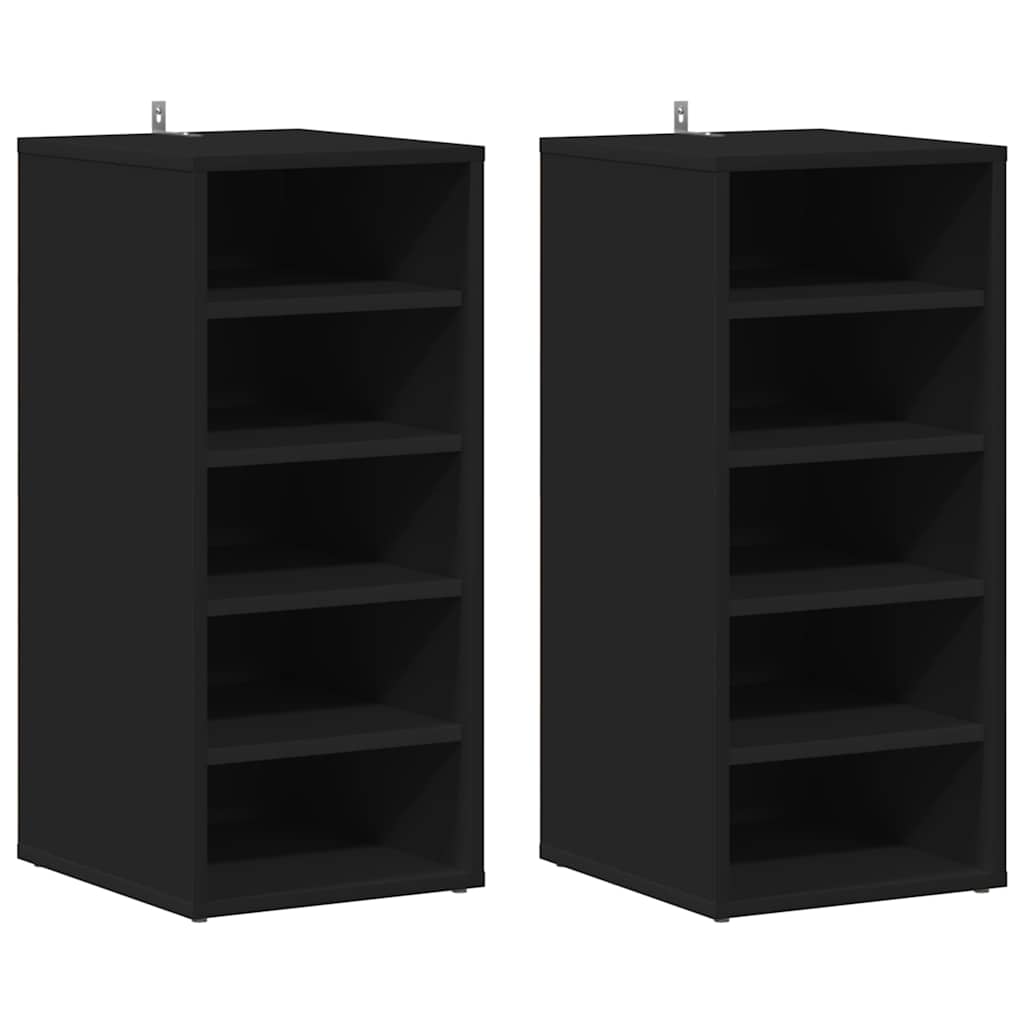 Armadi per scarpe 31,5 x 35 x 70 cm Nero