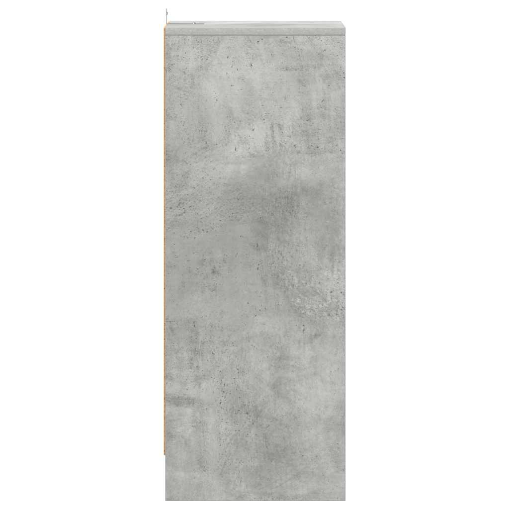 Scarpiera Grigio Cemento 31,5x35x90 cm in Truciolato
