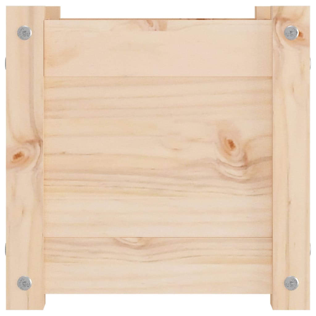 Fioriere da Giardino 2 pz 31x31x31 cm in Legno Massello di Pino