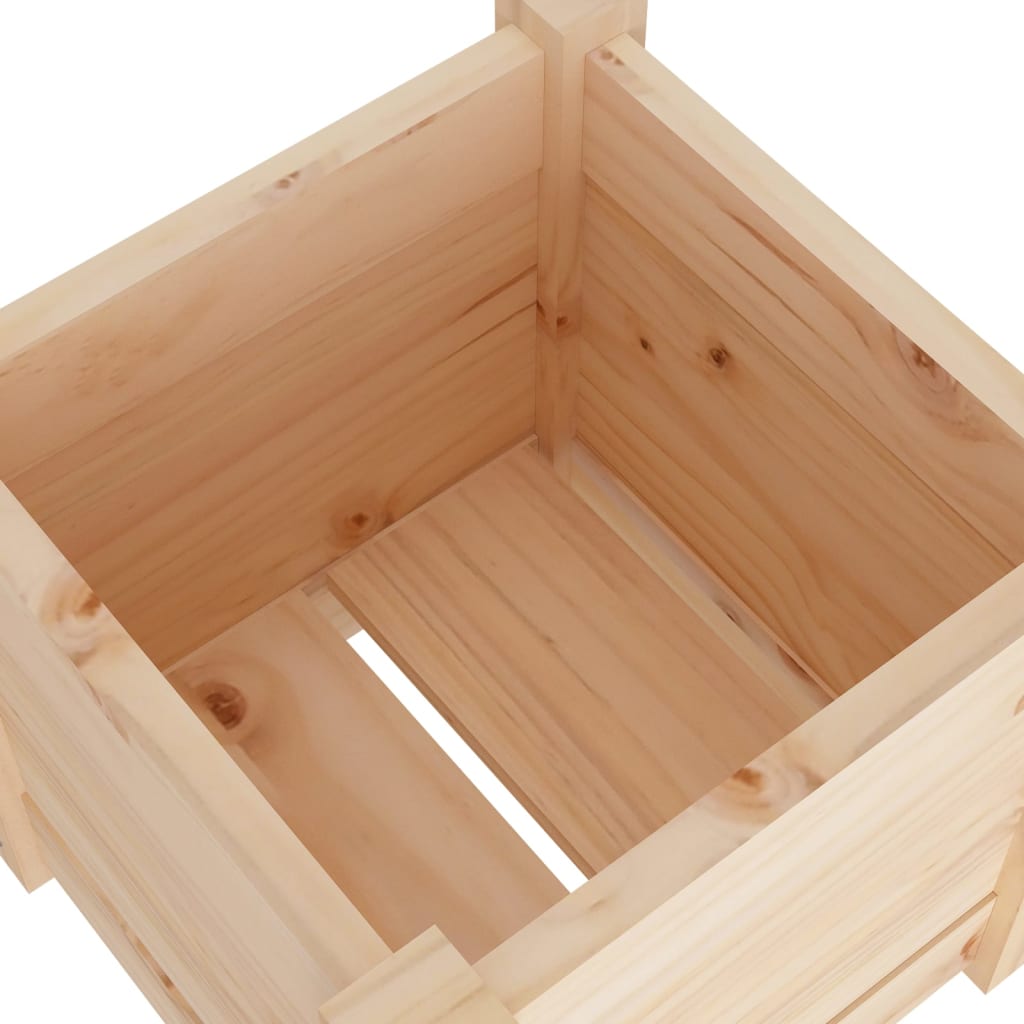 Fioriere da Giardino 2 pz 31x31x31 cm in Legno Massello di Pino