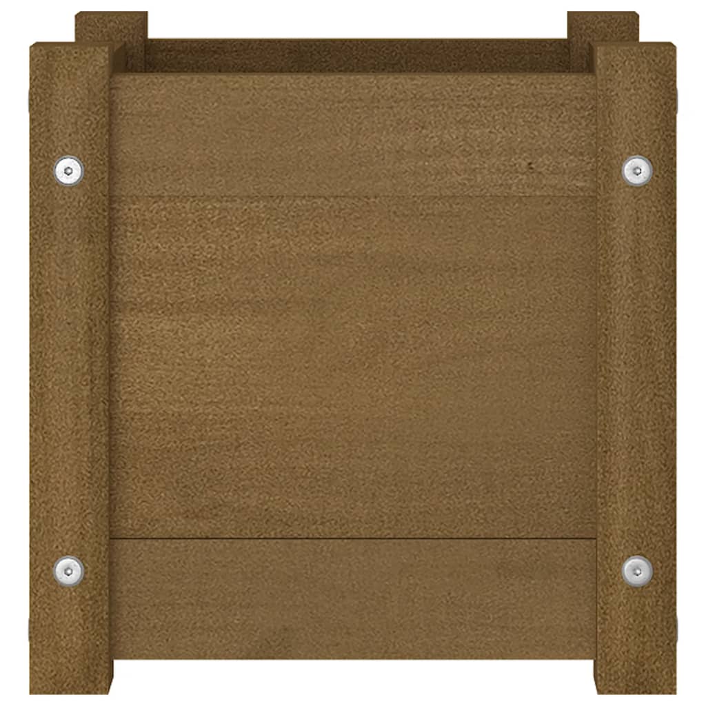 Fioriere 2 pz Ambra 31x31x31 cm in Legno Massello di Pino