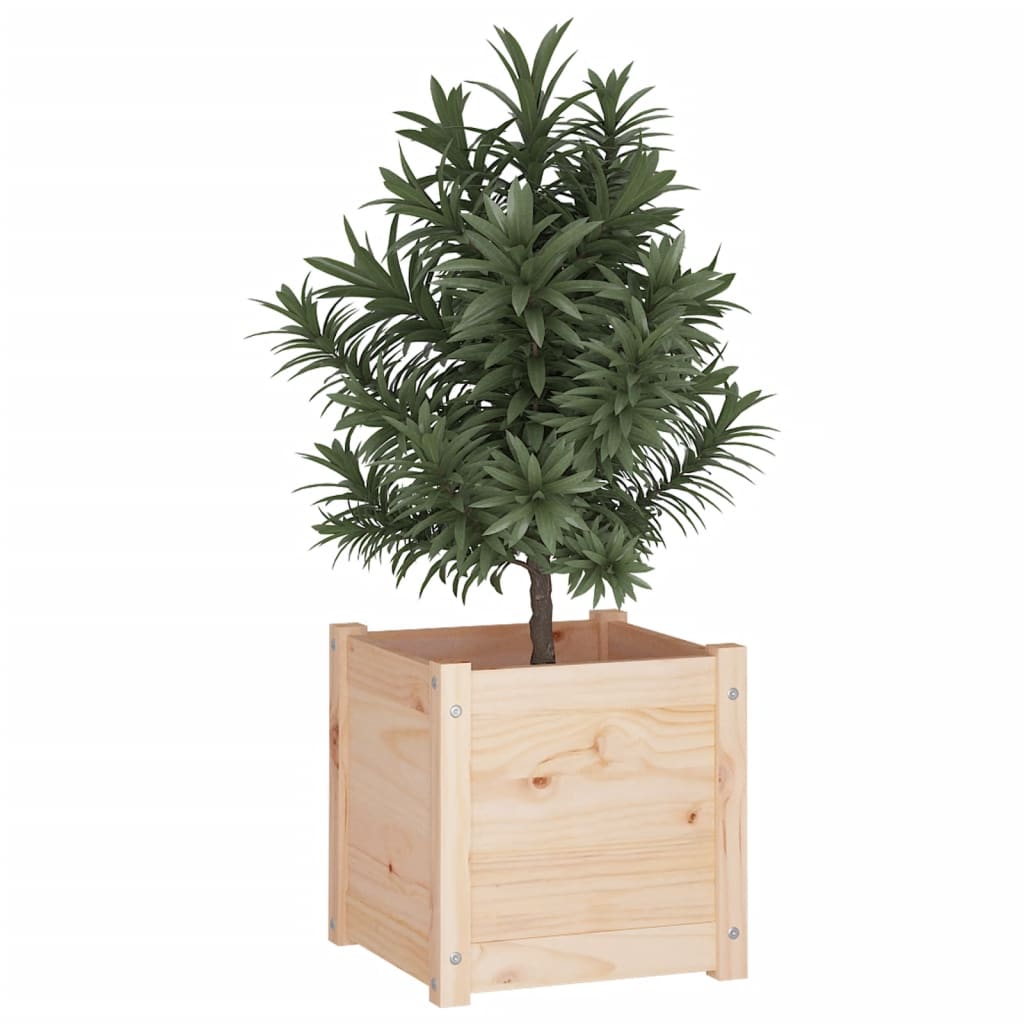 Fioriere da Giardino 2 pz 40x40x40 cm Legno Massello di Pino