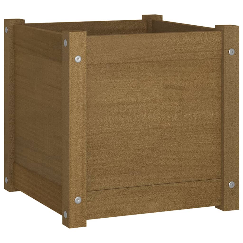 Fioriera da Giardino Ambra 40x40x78 cm Legno Massello di Pino