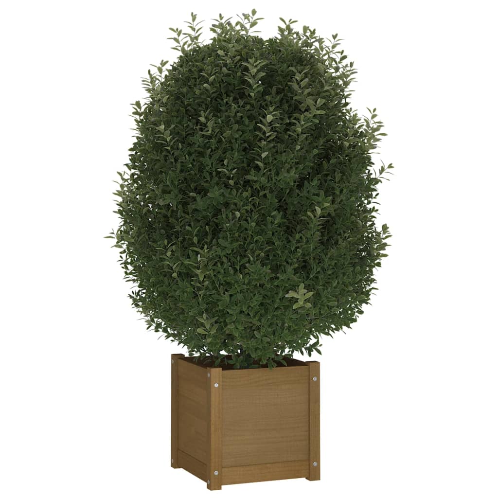 Fioriera da Giardino Ambra 40x40x78 cm Legno Massello di Pino