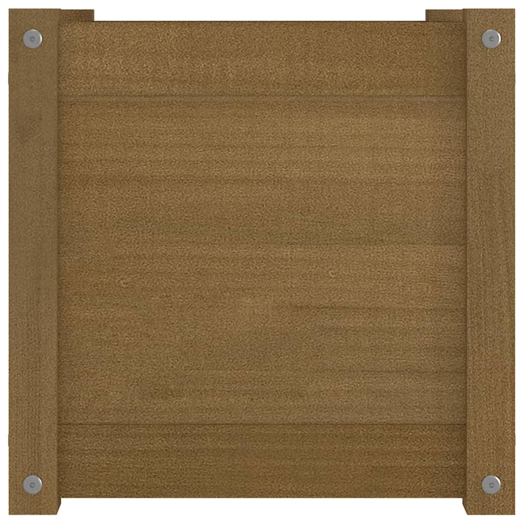 Fioriera da Giardino Ambra 40x40x78 cm Legno Massello di Pino