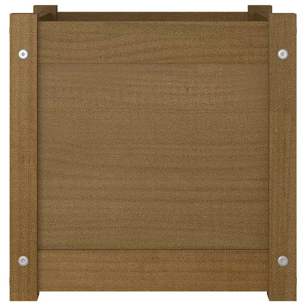 Fioriere 2 pz Ambra 40x40x81 cm in Legno Massello di Pino
