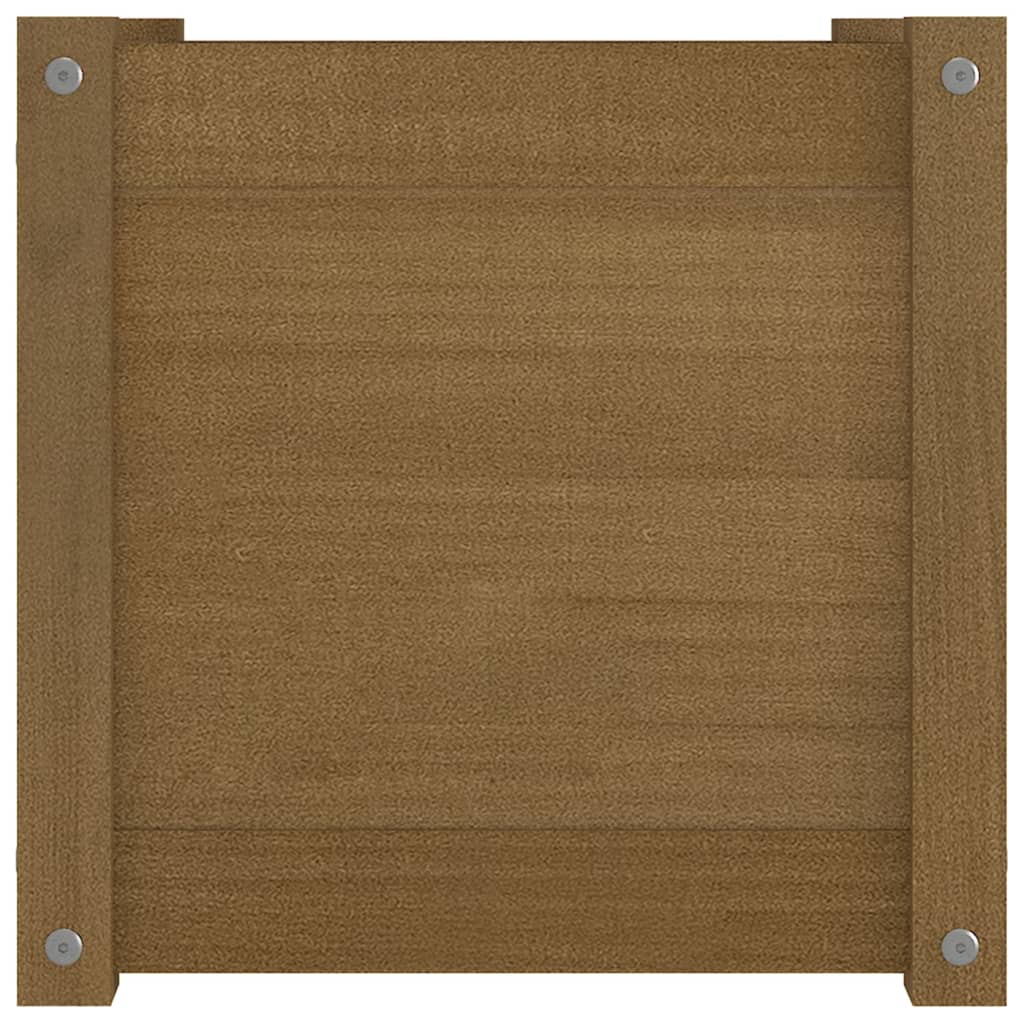 Fioriere 2 pz Ambra 40x40x81 cm in Legno Massello di Pino