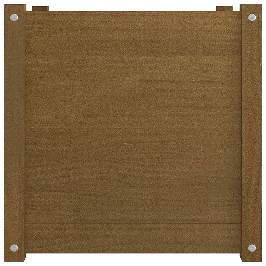 Fioriere 2 pz Ambra 50x50x50 cm in Legno Massello di Pino