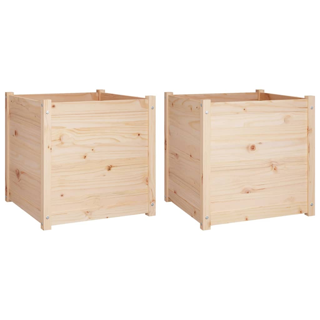 Fioriera da Giardino 60x60x60 cm in Legno Massello Di Pino