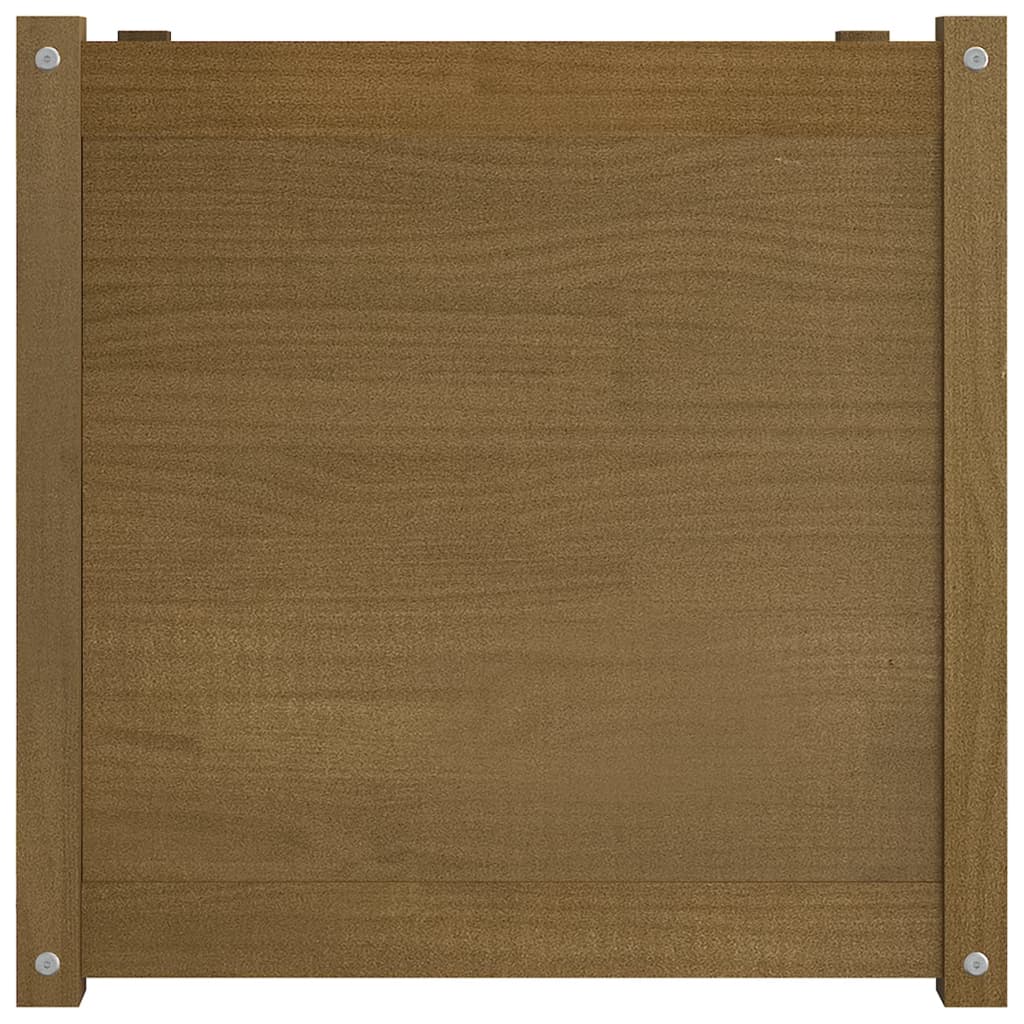 Fioriere 2 pz Ambra 60x60x60 cm in Legno Massello di Pino