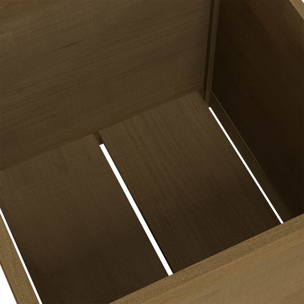 Fioriere 2 pz Ambra 60x60x60 cm in Legno Massello di Pino