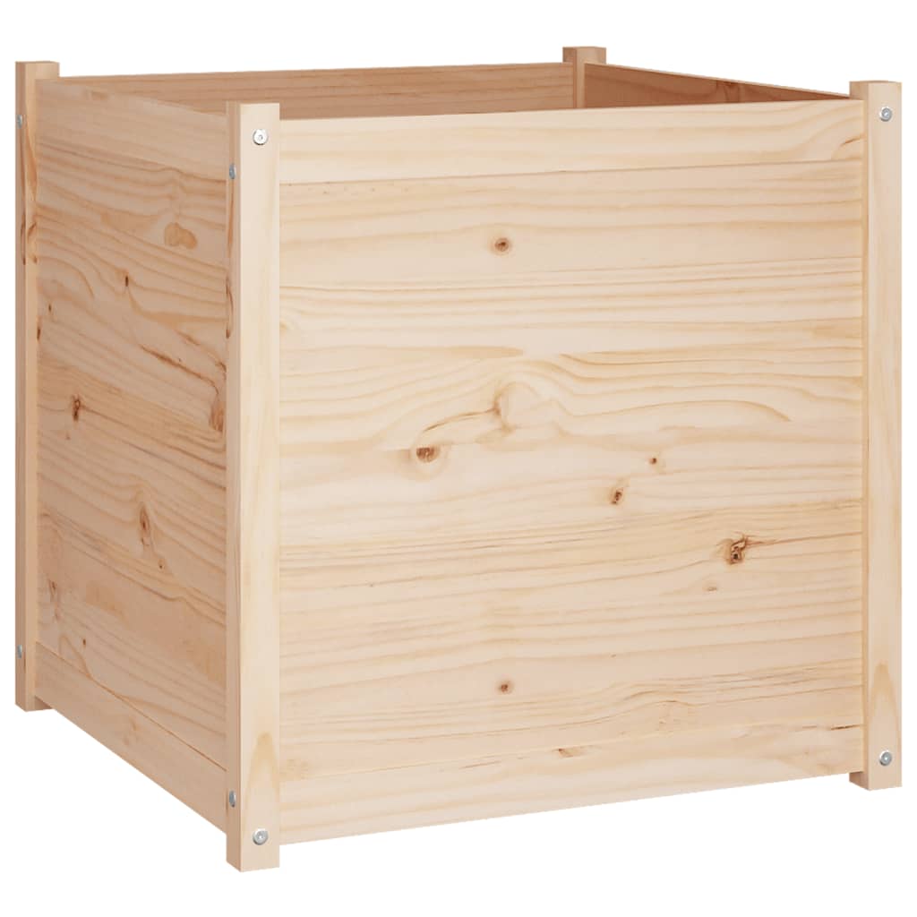 Fioriera da Giardino 70x70x70 cm in Legno Massello di Pino