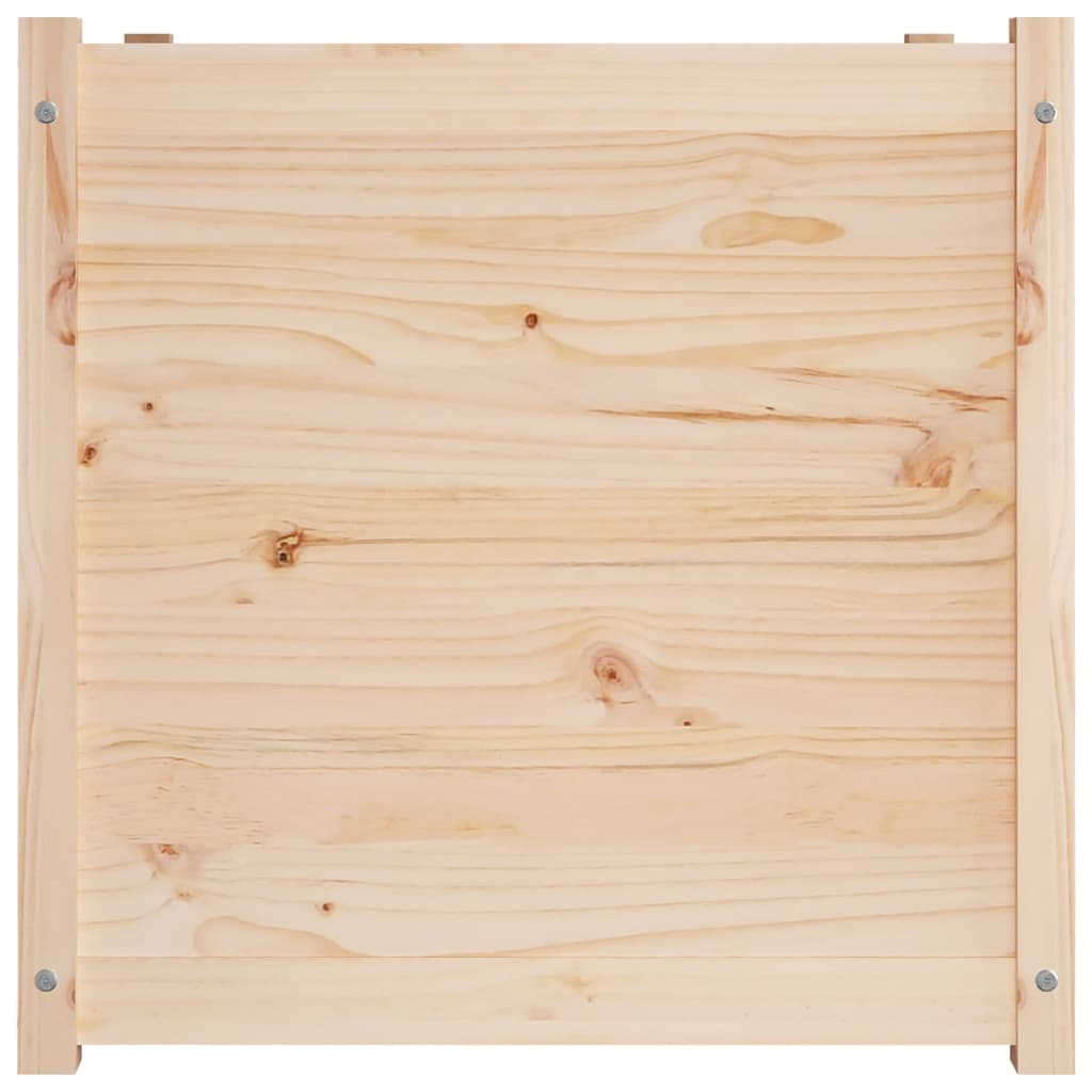 Fioriera da Giardino 70x70x70 cm in Legno Massello di Pino